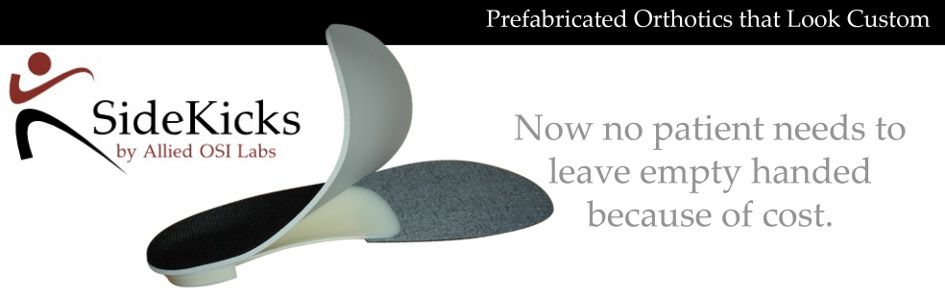 #sidekicks Website Banner Sidekicks Pre-made Orthotics